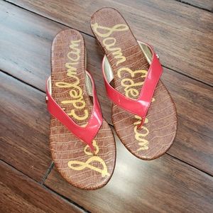 Sam Edelman Red Tanya Thong size 8.5